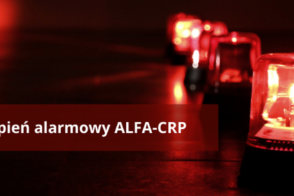 Stopień alarmowy ALFA-CRP na terenie całego kraju