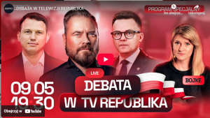 DEBATA PREZYDENCKA W TELEWIZJI REPUBLIKA
