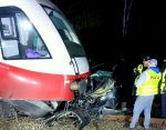 Zdarzenie drogowe na przejeździe kolejowym