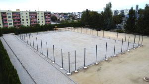 Boisko wielofunkcyjne obok ZAZ-u w Tucholi, prace są zaawansowane