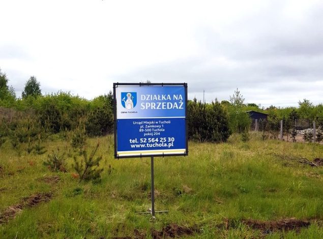 Burmistrz Tucholi ogłasza przetargi ustne nieograniczone na sprzedaż działek budowlanych