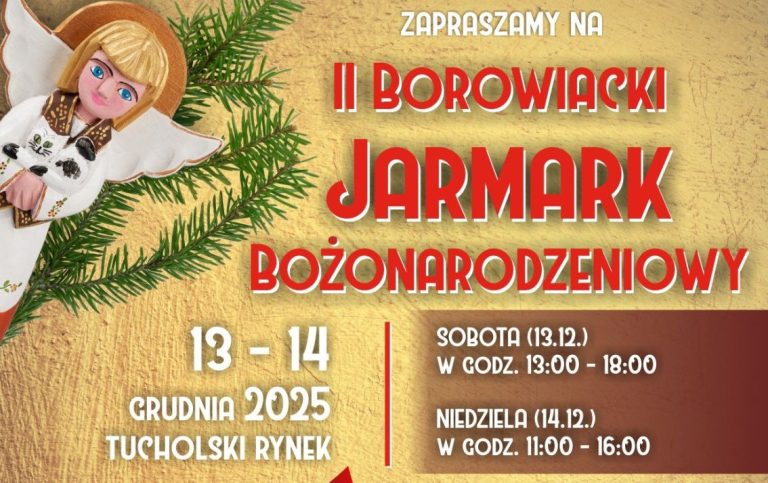 Wyjątkowy jarmark świąteczny w stolicy Borów Tucholskich