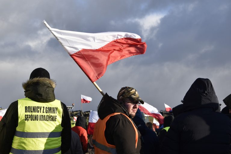Protest rolników w Bysławiu i w Żalnie