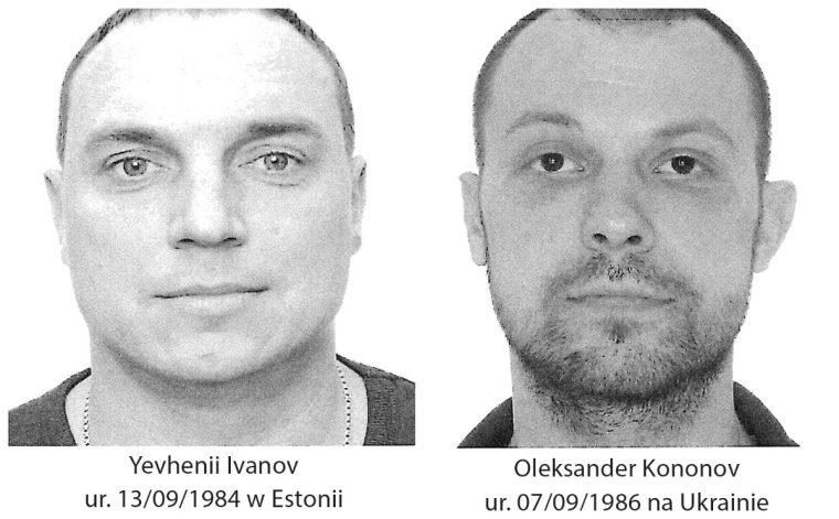 Poszukiwani listami gończymi Oleksander Kononov i Yevhenii Ivanov