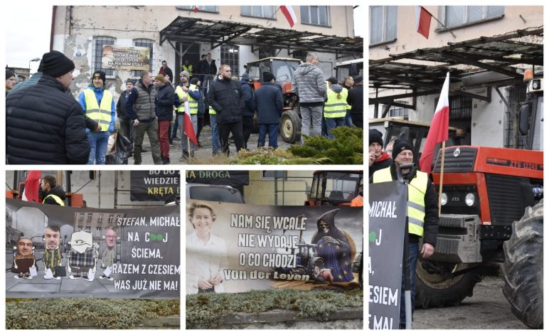 PROTEST ROLNIKÓW POWIATÓW: TUCHOLSKIEGO I SĘPOLEŃSKIEGO W GOSTYCYNIE