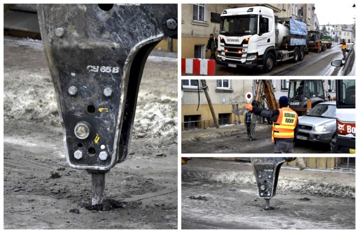 Awaria wodociągu przy Chopina w Tucholi