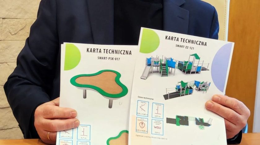 Gmina Tuchola. Realizacji zadania pn.: „Wykonanie integracyjnego placu zabaw w Tucholi”