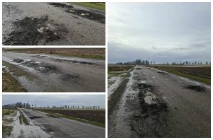 Zły stan drogi powiatowej 1044c w Małej Kloni (gmina Gostycyn)