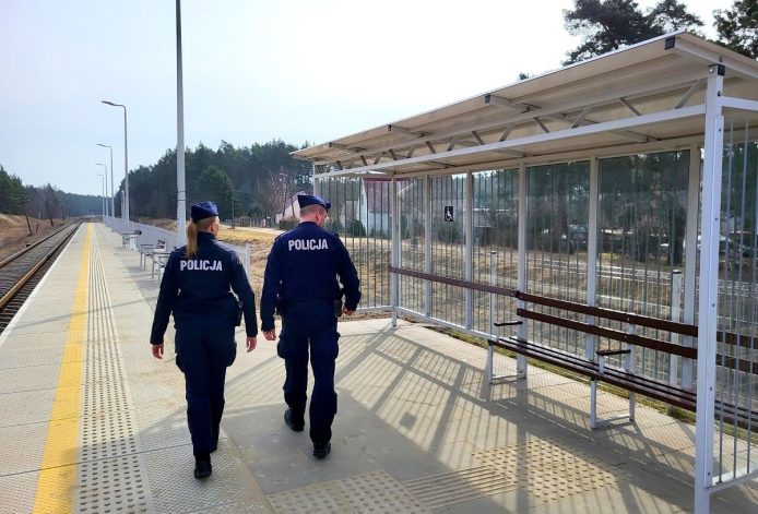 Policjanci prowadzili działania na obszarach kolejowych