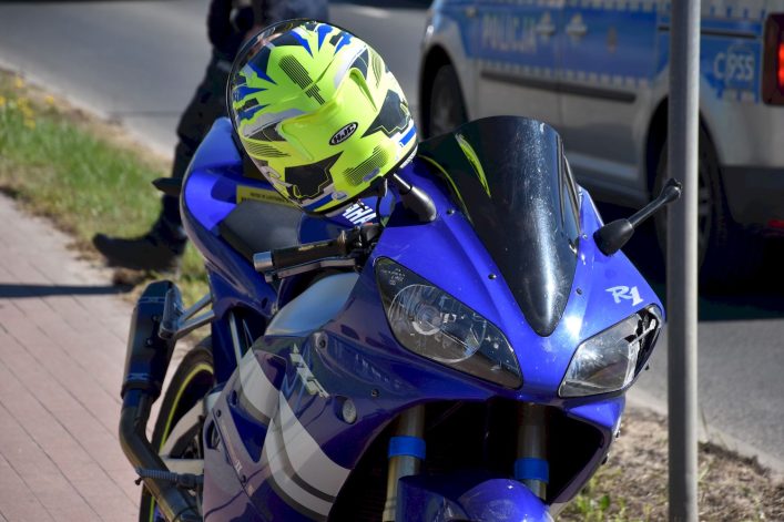 Motocyklista trafił do szpitala