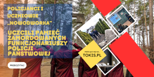 Policjanci i uczniowie „Nowodworka” uczcili pamięć zamordowanych funkcjonariuszy Policji Państwowej