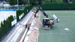 Postępują prace przy przebudowie boiska, na terenie tucholskiego OSiR-u