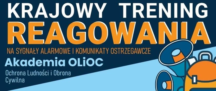 29 sierpnia w całej Polsce ćwiczymy właściwe reagowanie. Rusza Krajowy Trening Reagowania Akademii OLiOC