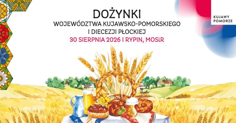 Dożynki wojewódzkie Rypin 2026 (transmisja online 30 sierpnia)