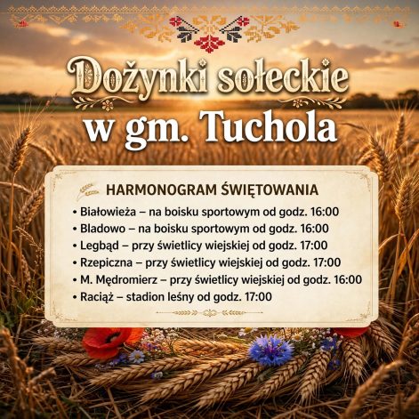 DOŻYNKI W SOŁECTWACH GM. TUCHOLA!